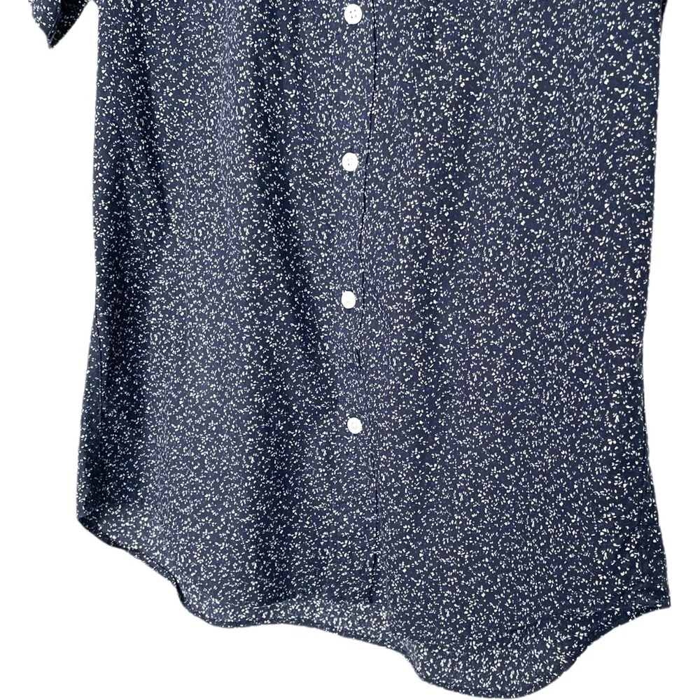 J. Crew Mercantile Flex Short-Sleeve Printed Casual Button Down Shirt Medium